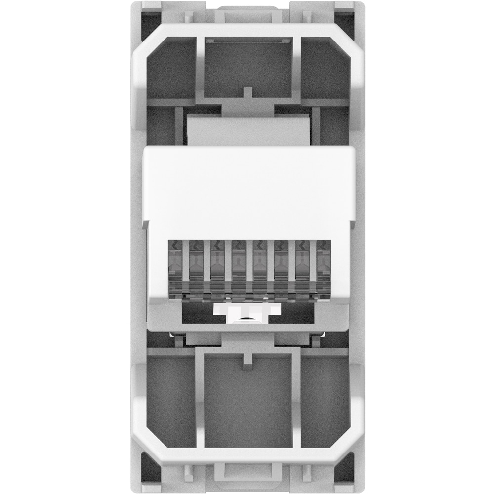 Priza telefon HIMEL, interior, IP20, 1 modul, alb