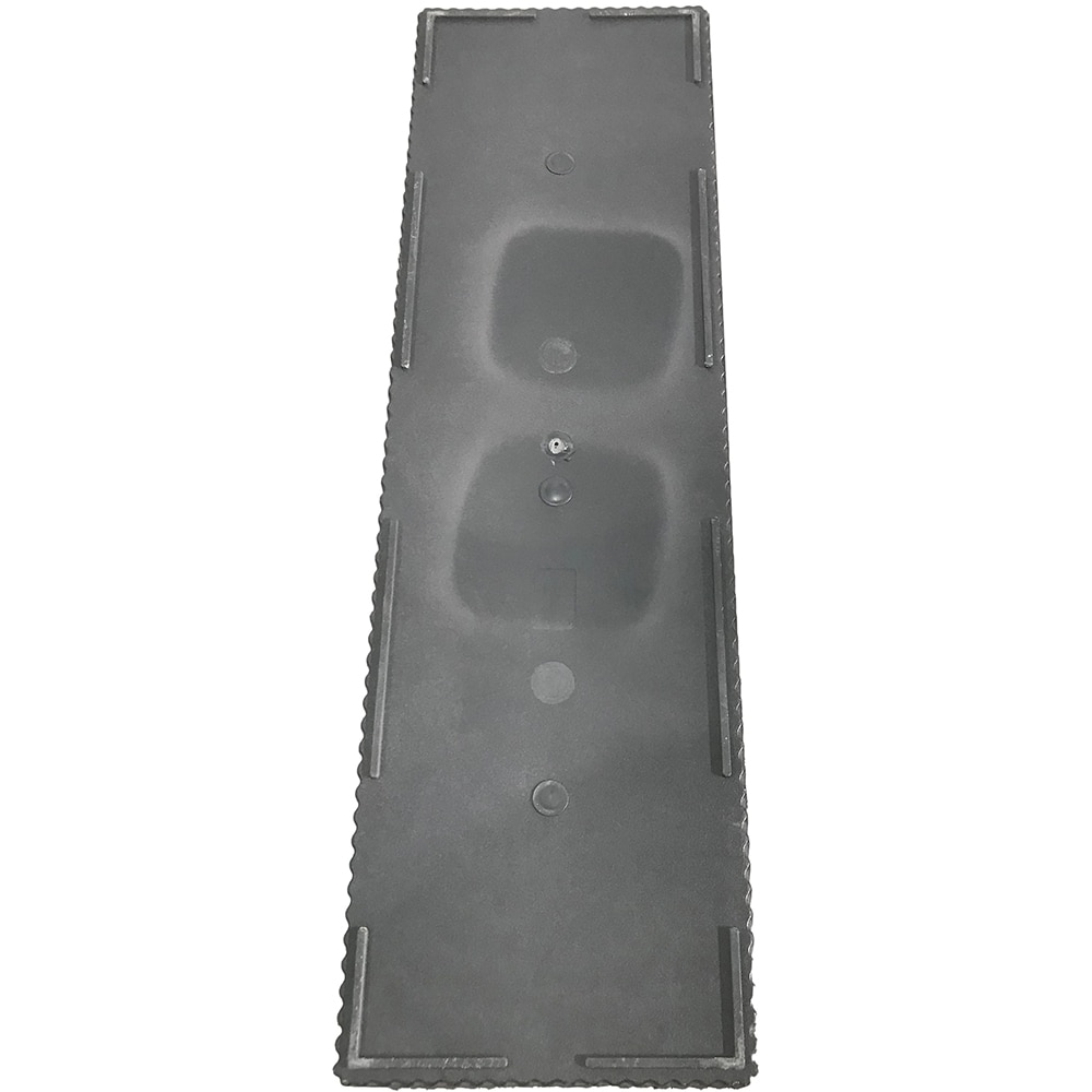 Jardiniera flori VERVE, plastic, 60 x 12 cm, negru