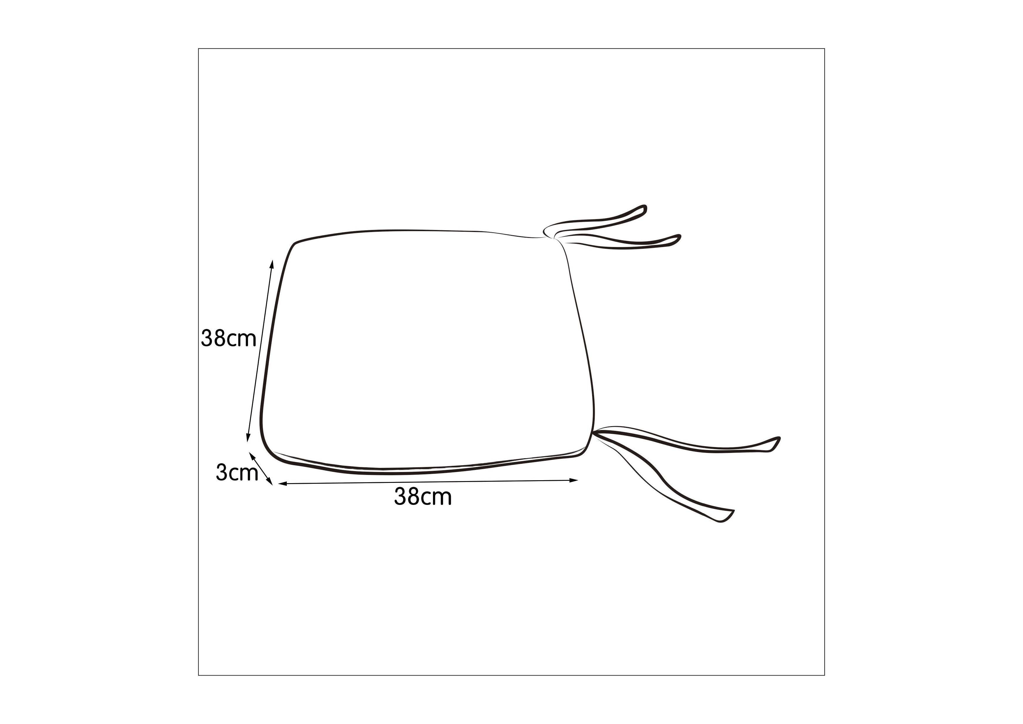 Perna Scaun/Taburet, Albastru, Patrata, 38 x 38 cm  Cocos