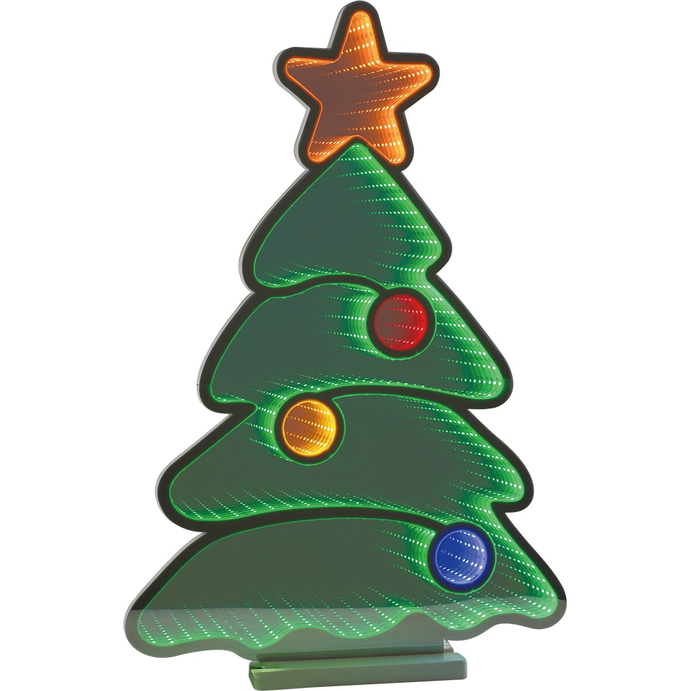 Decoratiune luminoasa brad craciun Infinity, 60cm