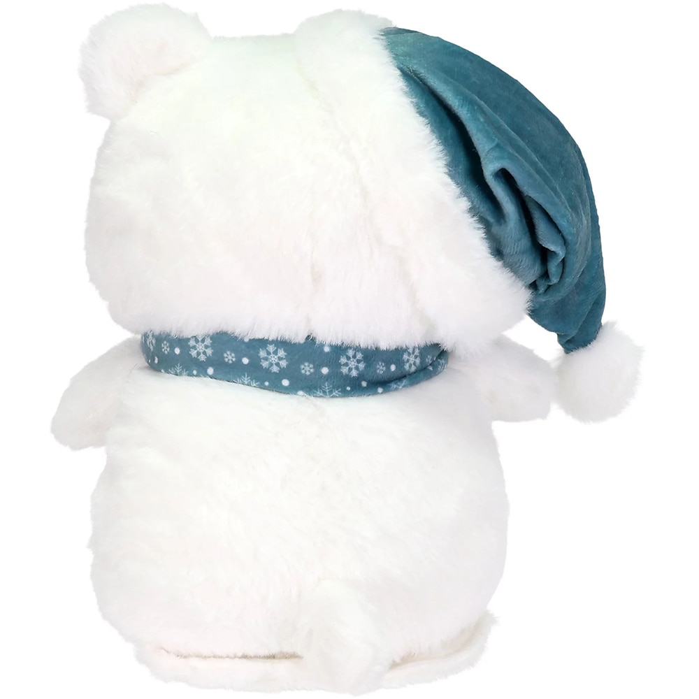 Decoratiune urs polar cu sunete si lumini, 26cm