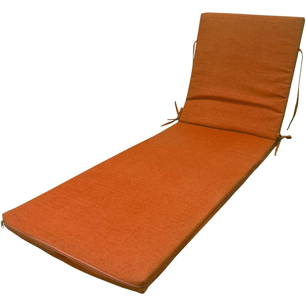 Perna pentru sezlong COCOS, 185 x 55 x 5 cm, bumbac si poliester, portocaliu