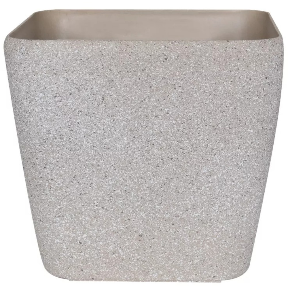 Ghiveci flori VERVE, plastic, D 28 cm, bej