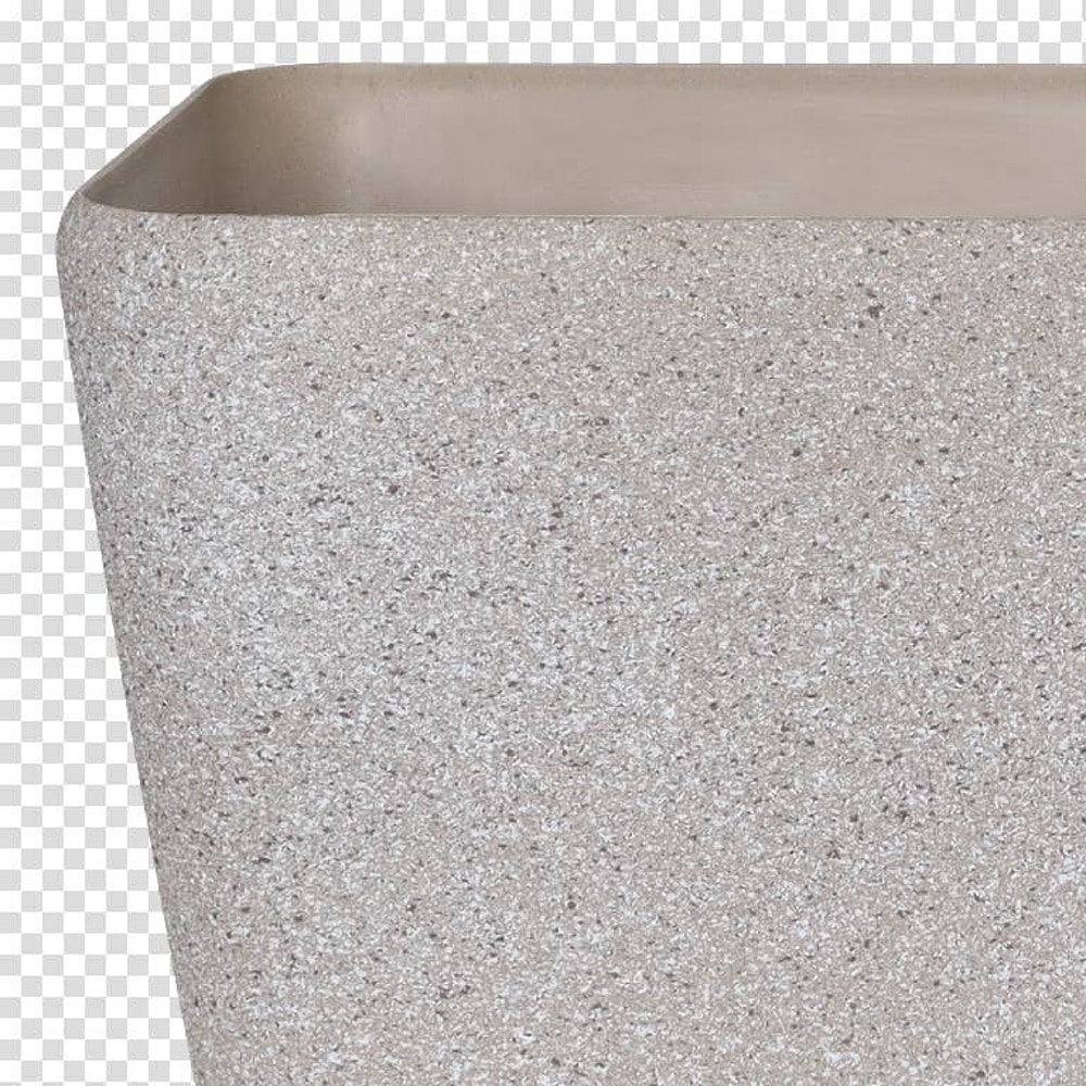 Ghiveci flori VERVE, plastic, D 28 cm, bej