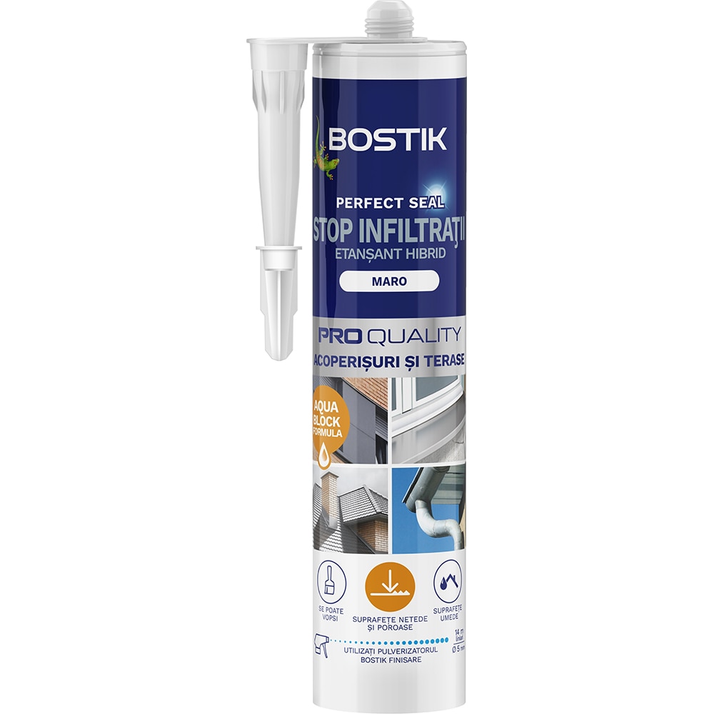 Etansant Stop infiltratii BOSTIK Perfect Seal Hybrid, maro, 290 ml