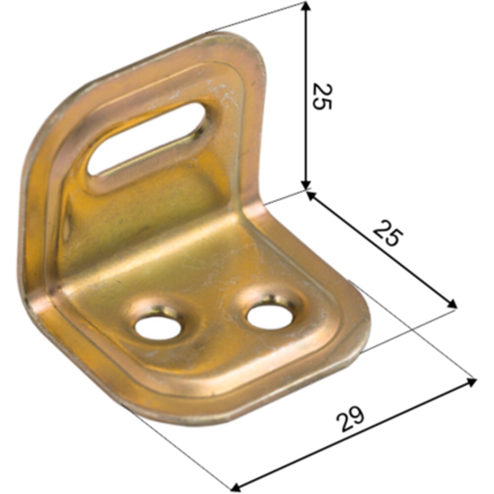 Coltar pentru mobila DMX , 25 x 25 x 1 mm, otel