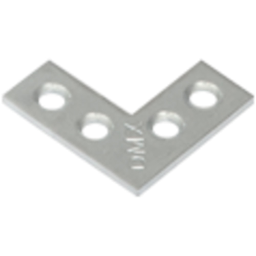 Coltar plat DMX, 25 x 25 x 10 x 1.5 mm, otel, 4 buc