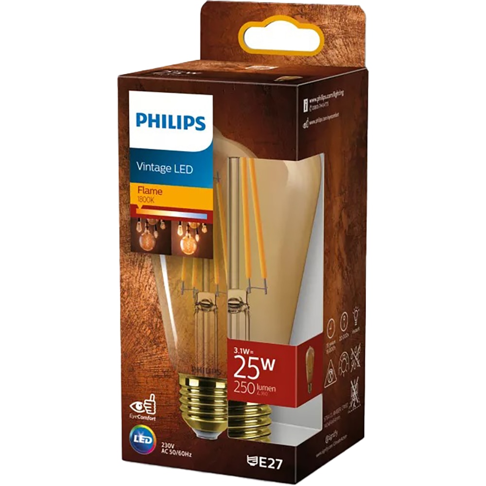 Bec LED PHILIPS, E27, 3.1W, 250lm, lumina difuza