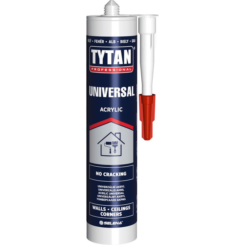 Etansant acrilic universal TYTAN PROFESSIONAL, aplicare pistol, alb, 280 ml