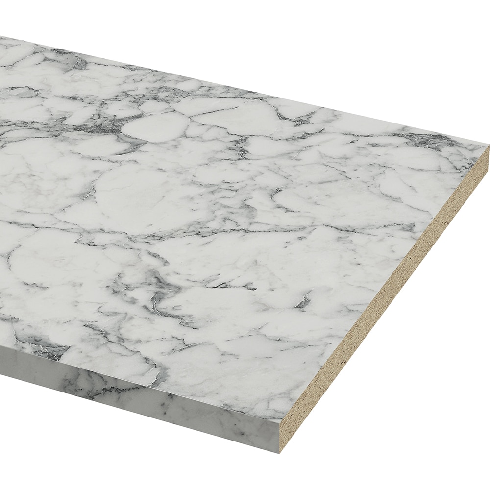 Blat bucatarie GOODHOME, 300 x 62 x 3.8 cm, PAL, alb/gri quartz piatra naturala