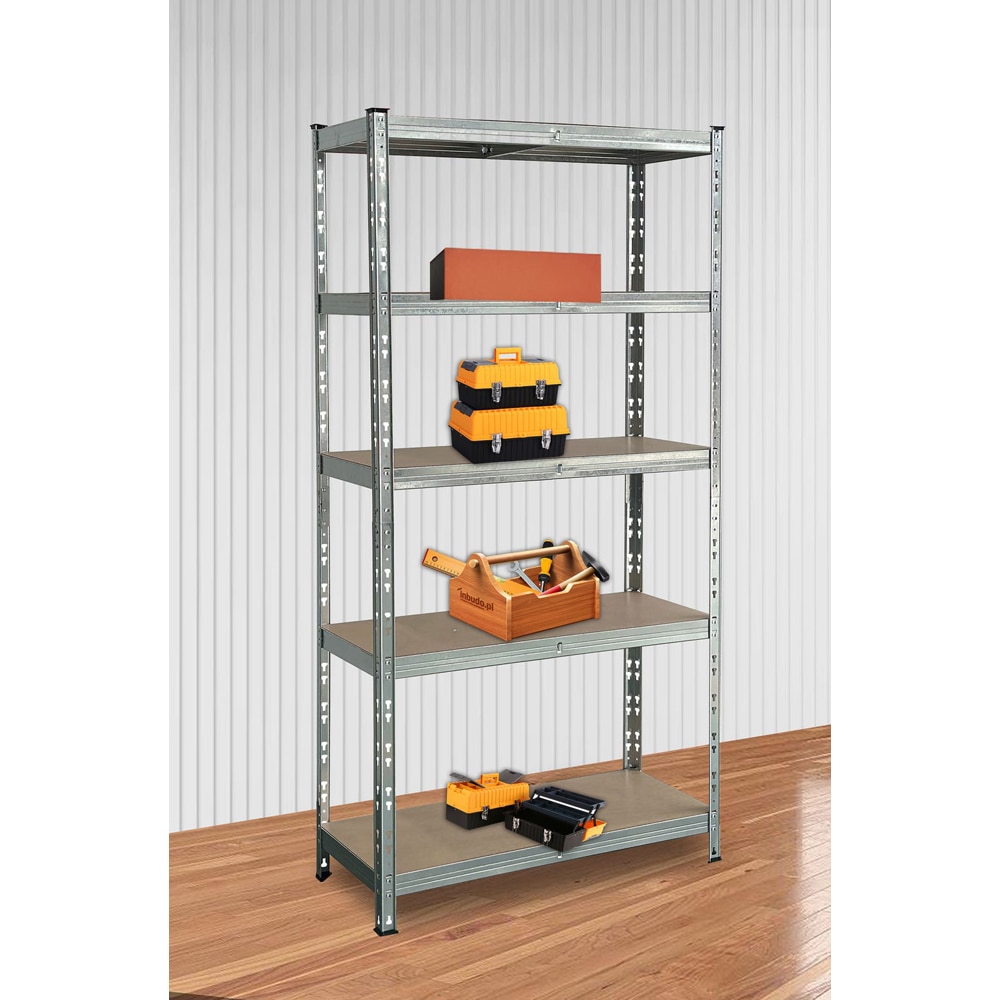 Raft atelier SITE, metal, 180 x 90 x 40 cm, argintiu