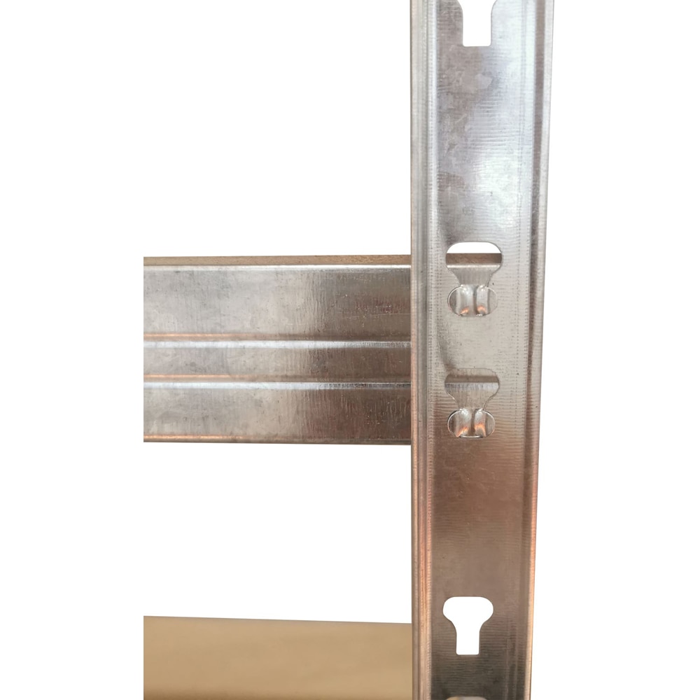 Raft atelier SITE, metal, 180 x 90 x 40 cm, argintiu