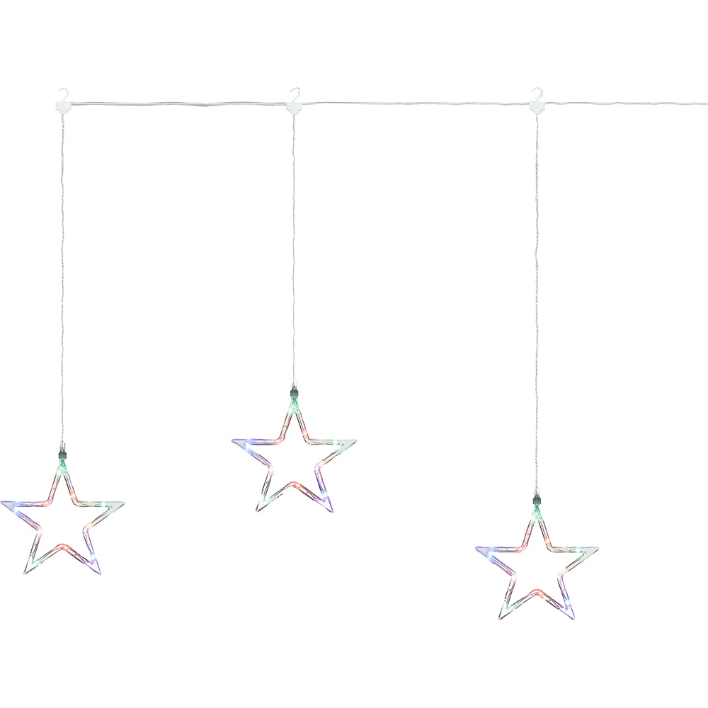 Ghirlanda luminoasa stele, iluminare color