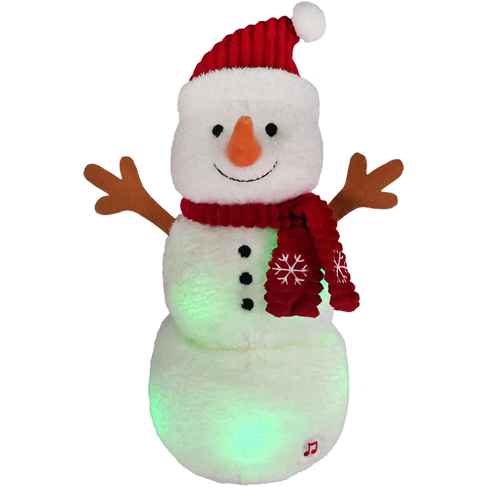 Decoratiune om de zapada cu sunete si lumini, 26.5 cm