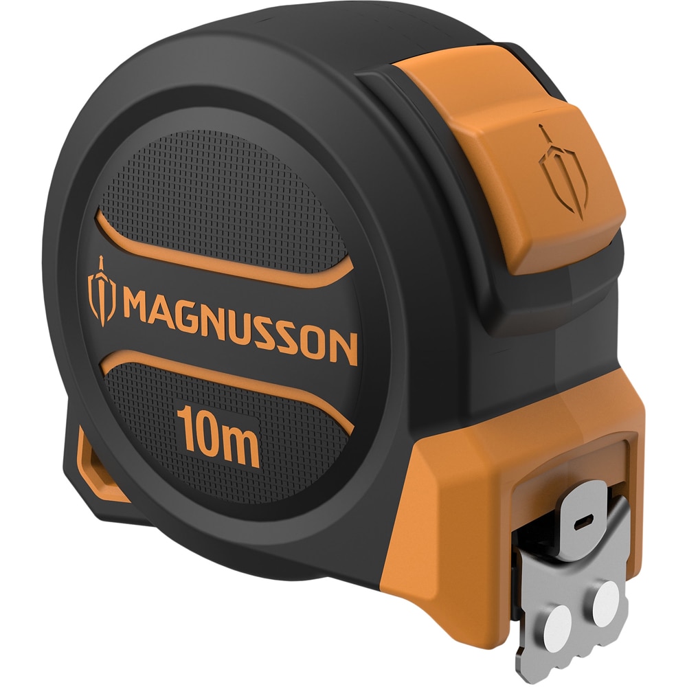 Ruleta magnetica MAGNUSSON MS40, 10 m, plastic ABS, negru