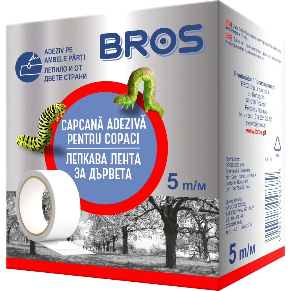 Banda adeziva pentru copaci Bros, 5m