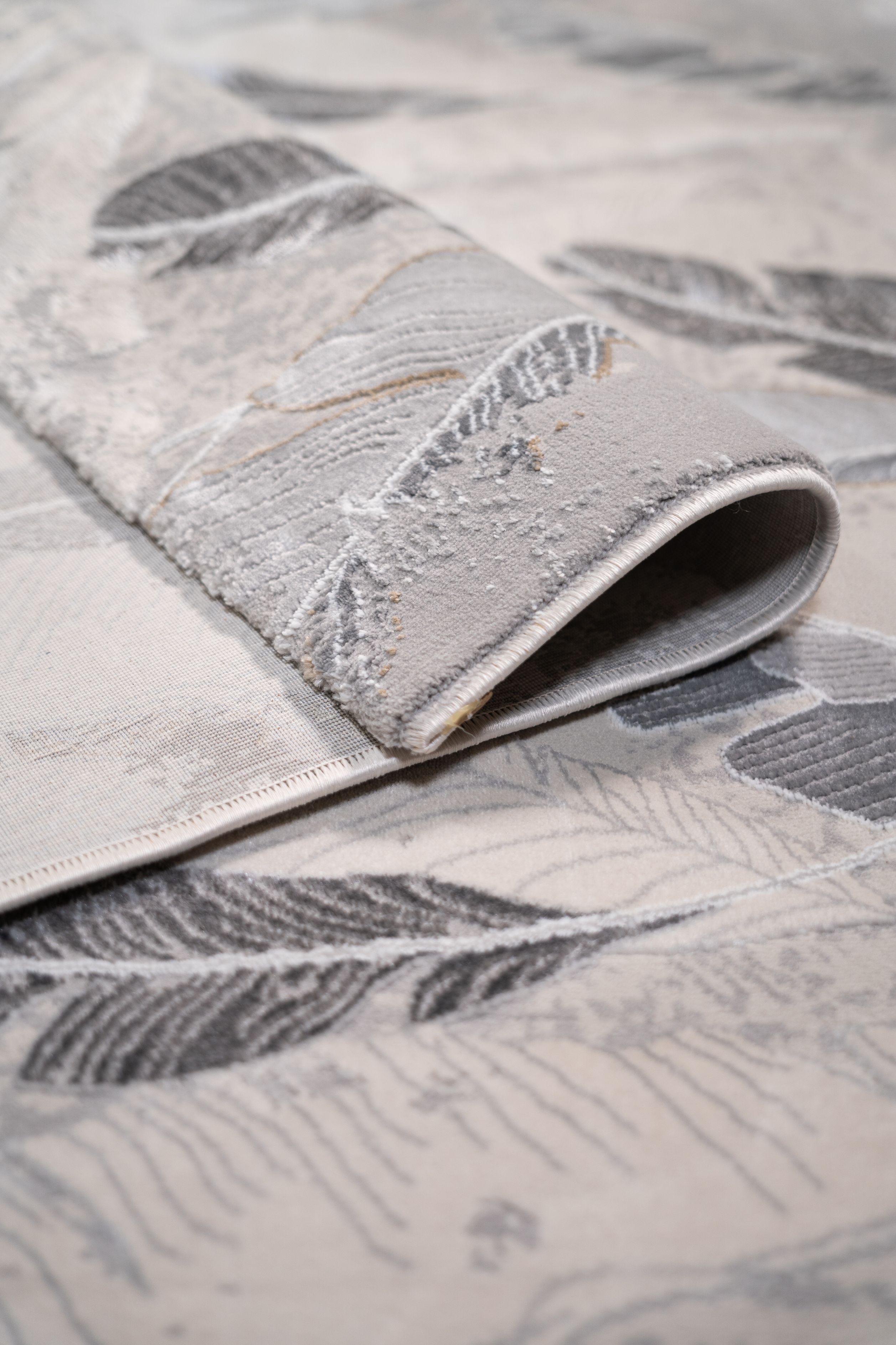 Covor camera, gri bej, 160 x 230 cm, Nova