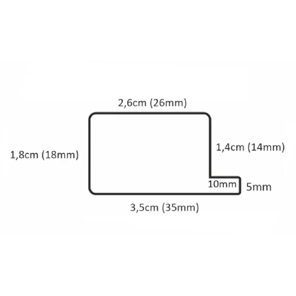 Profil inchidere riflaj AGT Teak 248, 3.5 x 280 cm, maro