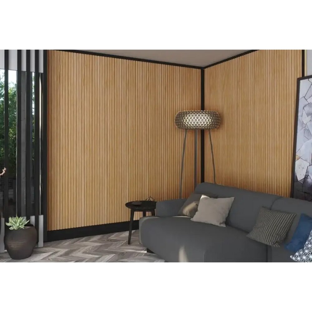 Profil inchidere riflaj AGT Teak 248, 3.5 x 280 cm, maro