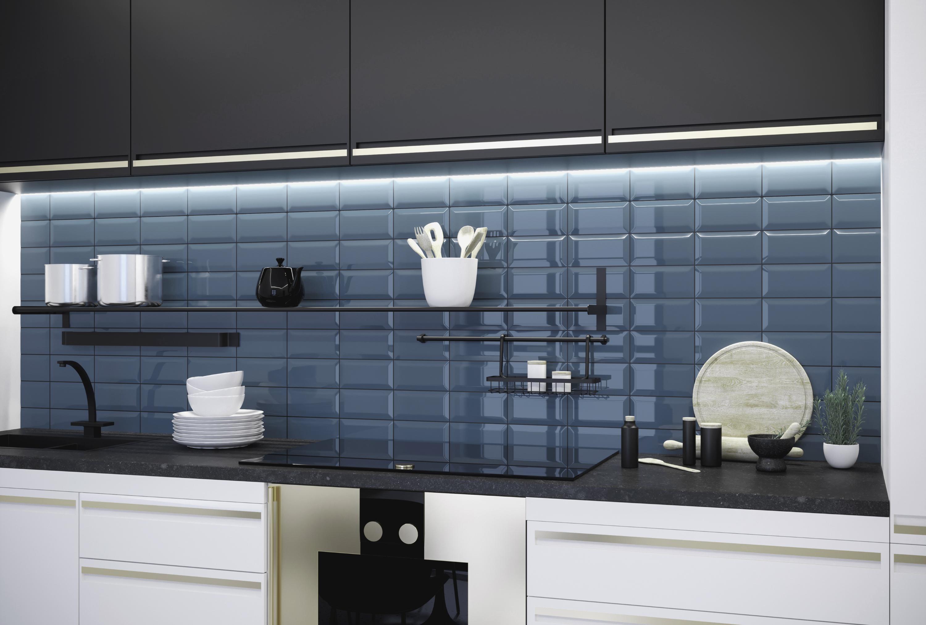 Faianta Metrotiles Light Blue, 20 x 10 cm, 0.88 mp/cutie