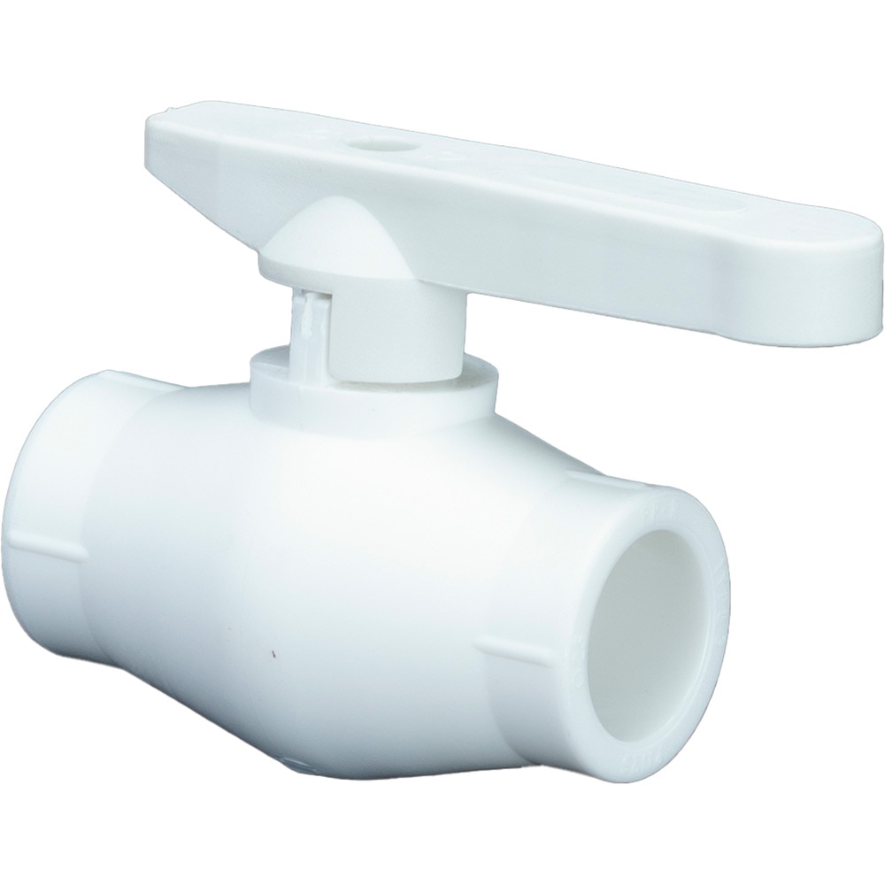 Robinet sferic, 40 mm, polipropilena, alb
