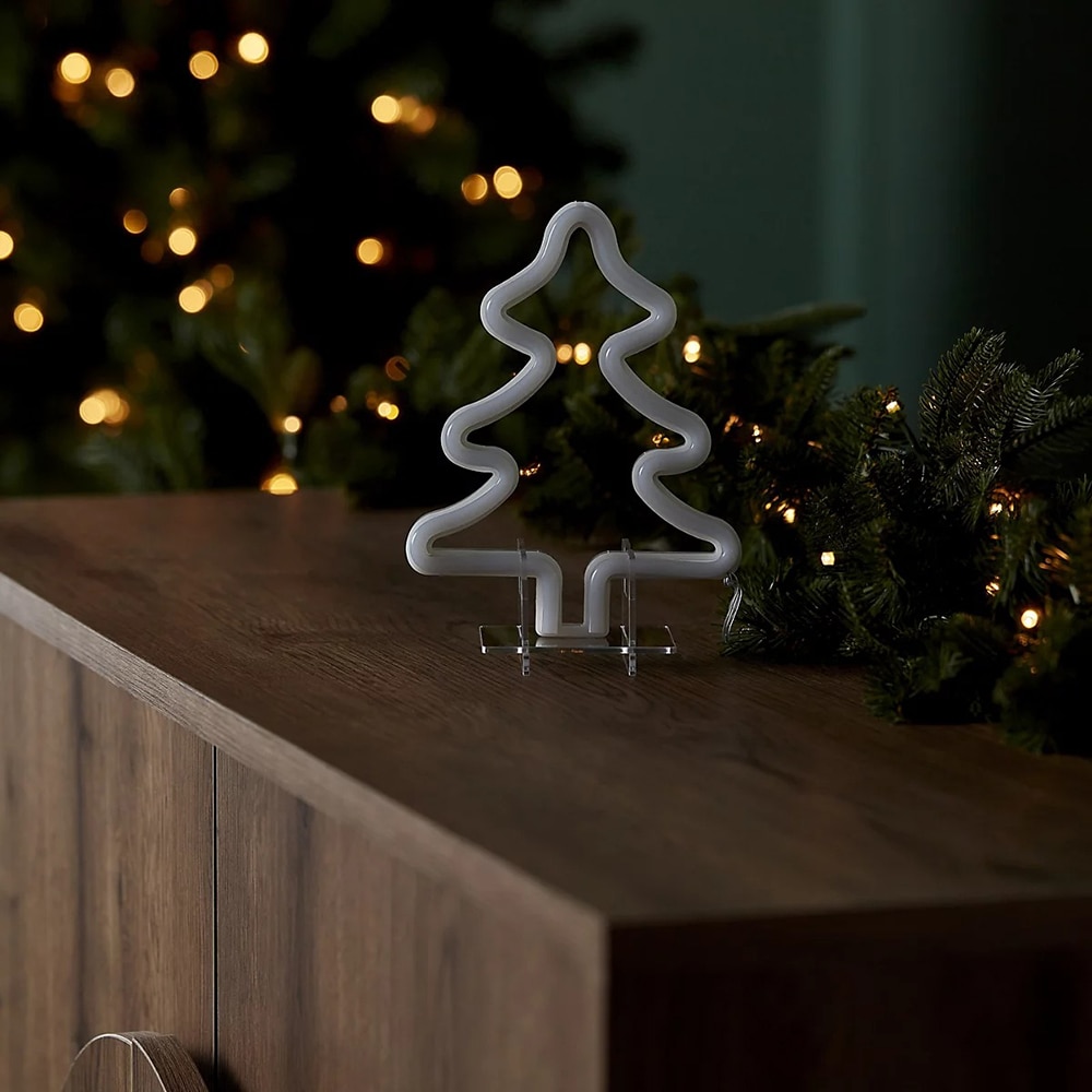 Decoratiune LED Brad, 19 cm