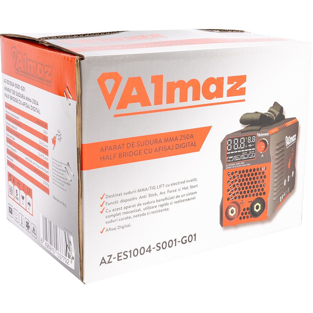 Aparat de sudura MMA ALMAZ, 30-120A, electrod 2.0 - 3.2mm