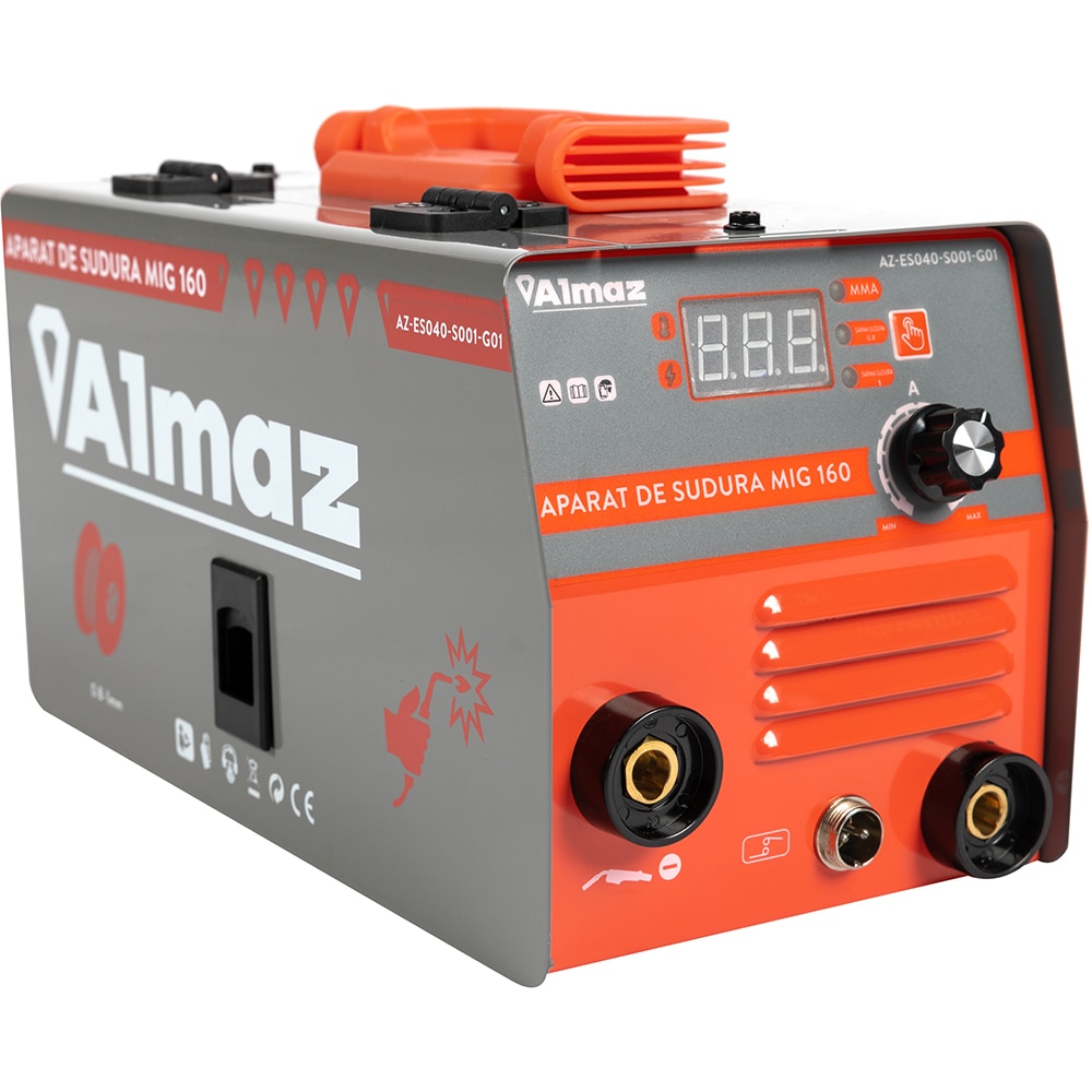 Invertor de sudura ALMAZ AZ-ES040-S001-G01, MIG-MAG-MMA, 160A, electrod 1.6-3.2mm