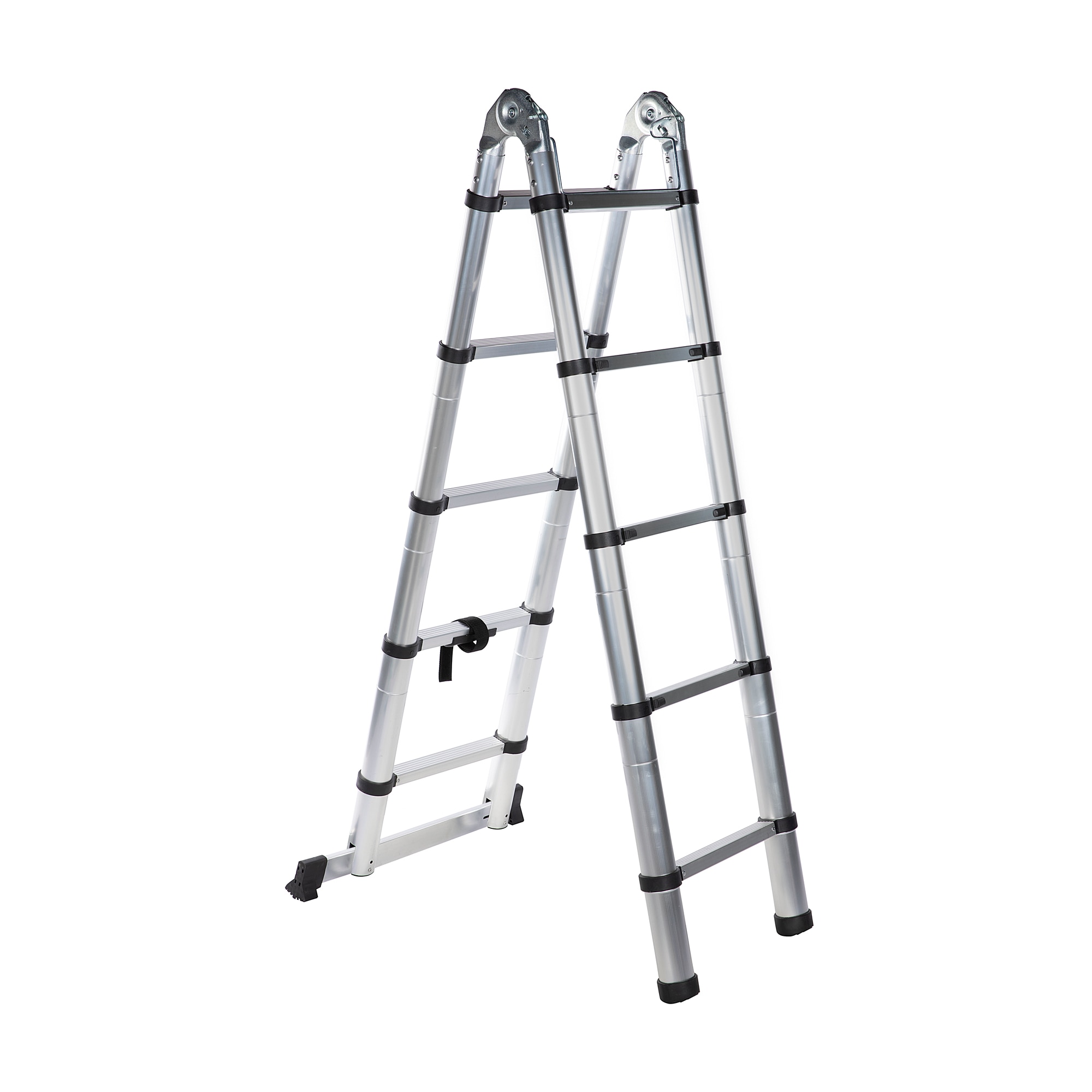 Scara telescopica aluminiu Micul Fermier, dubla, 10 trepte, 2 tronsoane, 3.2m