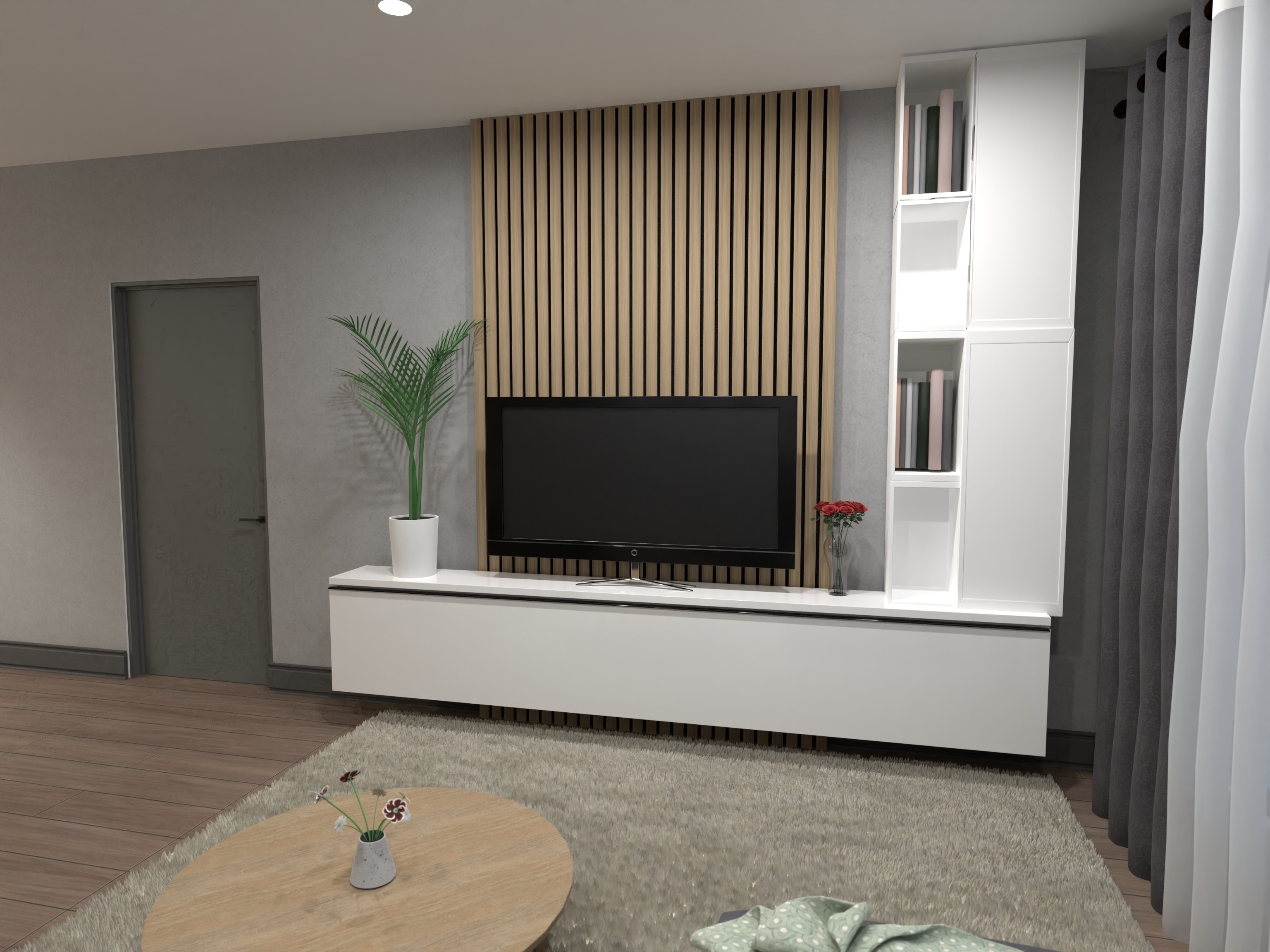 Panou riflaj Wood Class, 1.2 x 12.5 x 270 cm, polimer, stejar antic