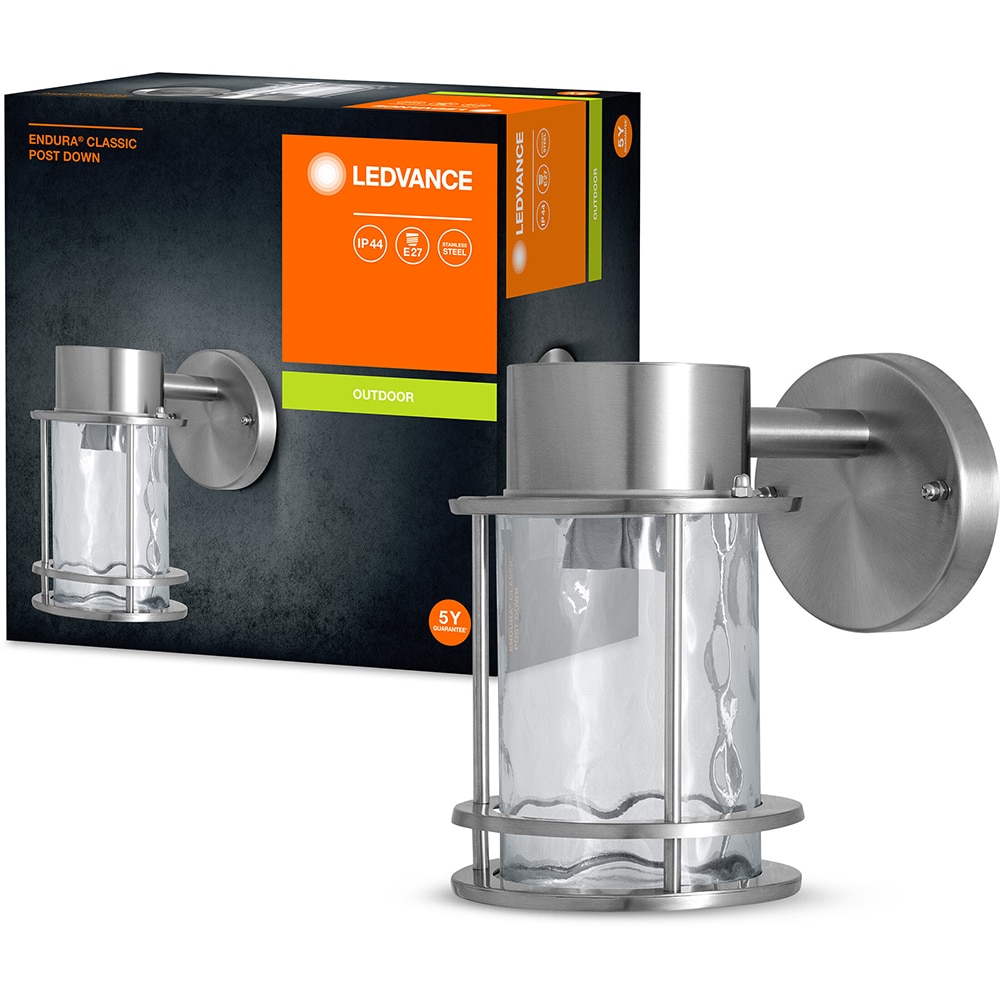 Aplica de exterior LEDVANCE Endura, E27, IP44, inox