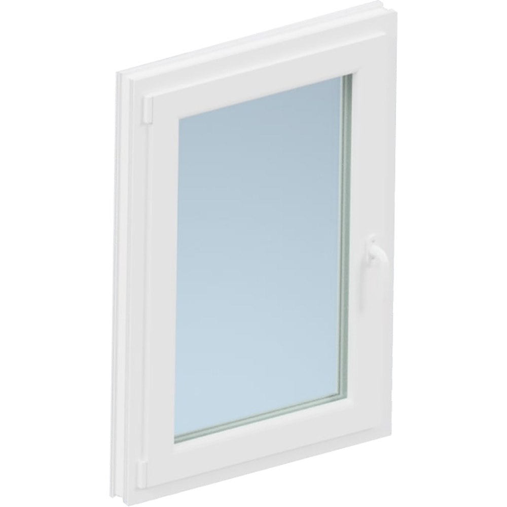 Fereastra termopan PVC, alb, 4 camere, 76 cm x 116 cm, Stanga, Simpla deschidere