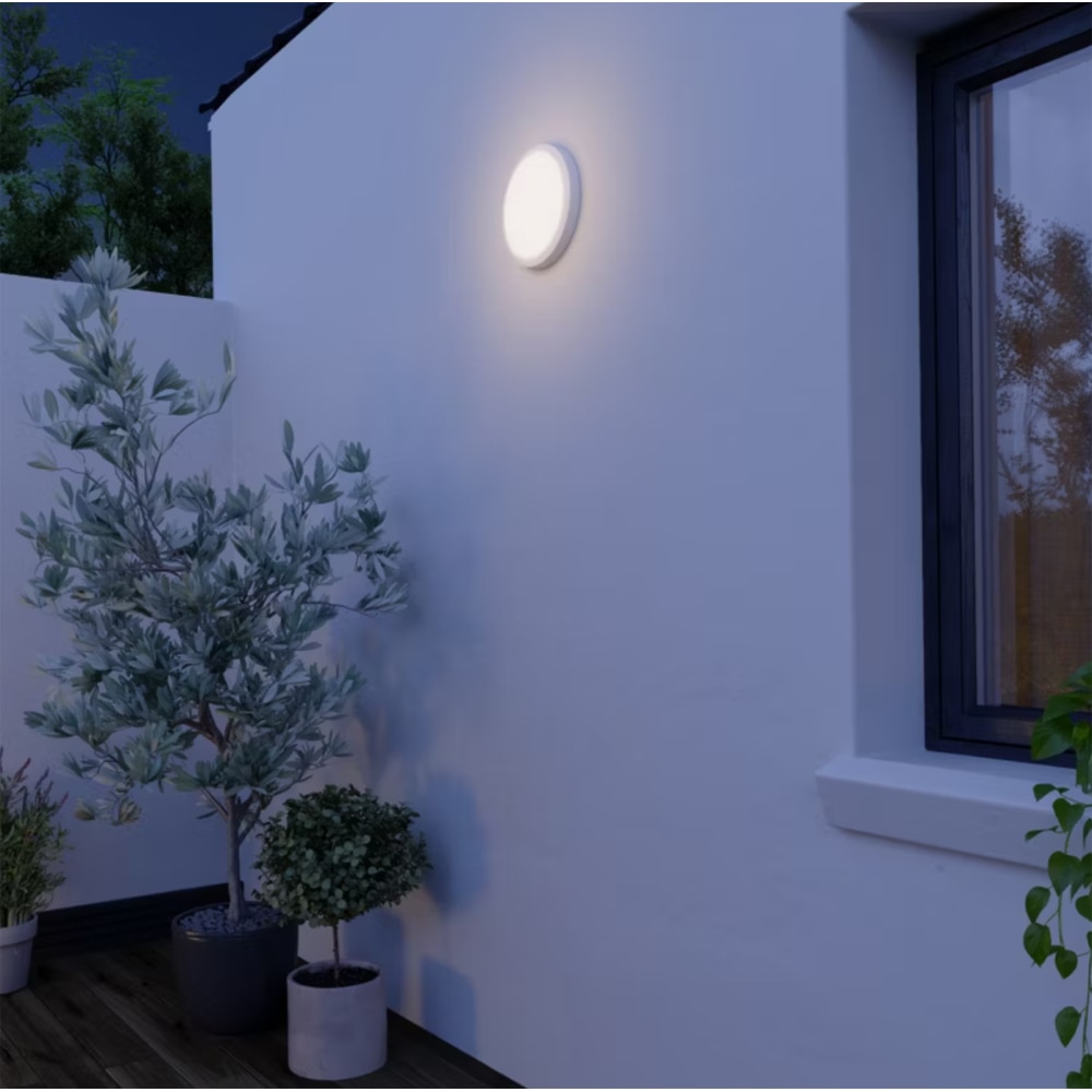 Plafoniera de exterior GOODHOME, LED, IP65, alb