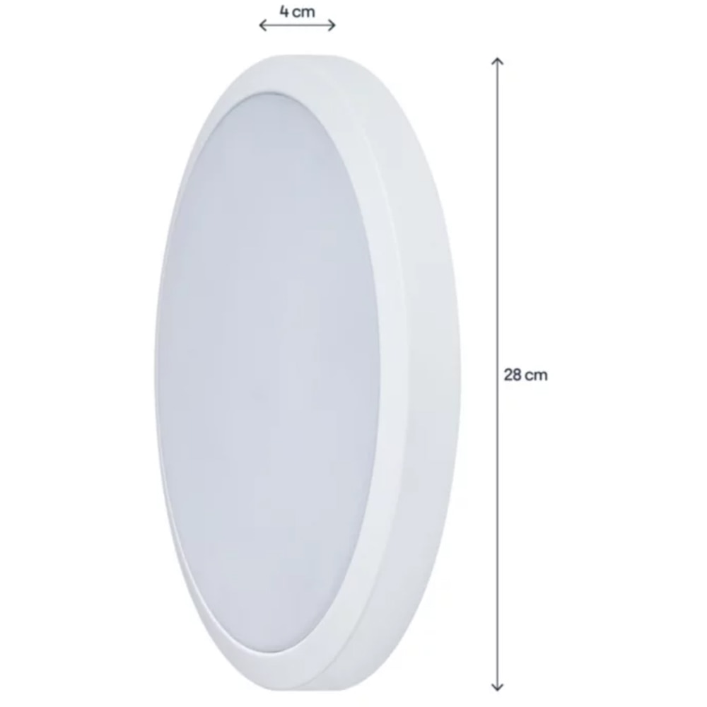Plafoniera de exterior GOODHOME, LED, IP65, alb