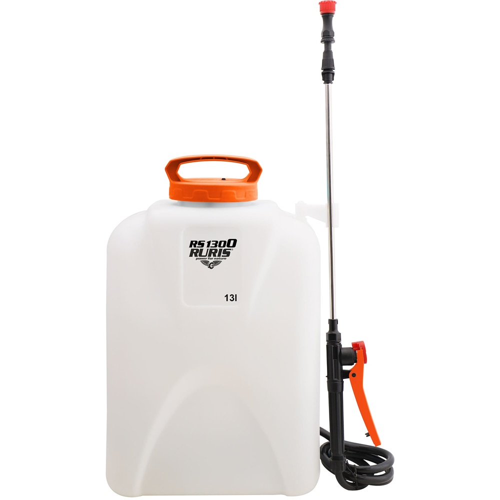 Pompa de stropit cu acumulator RURIS RS 1300, 4 bar, 13l, alb