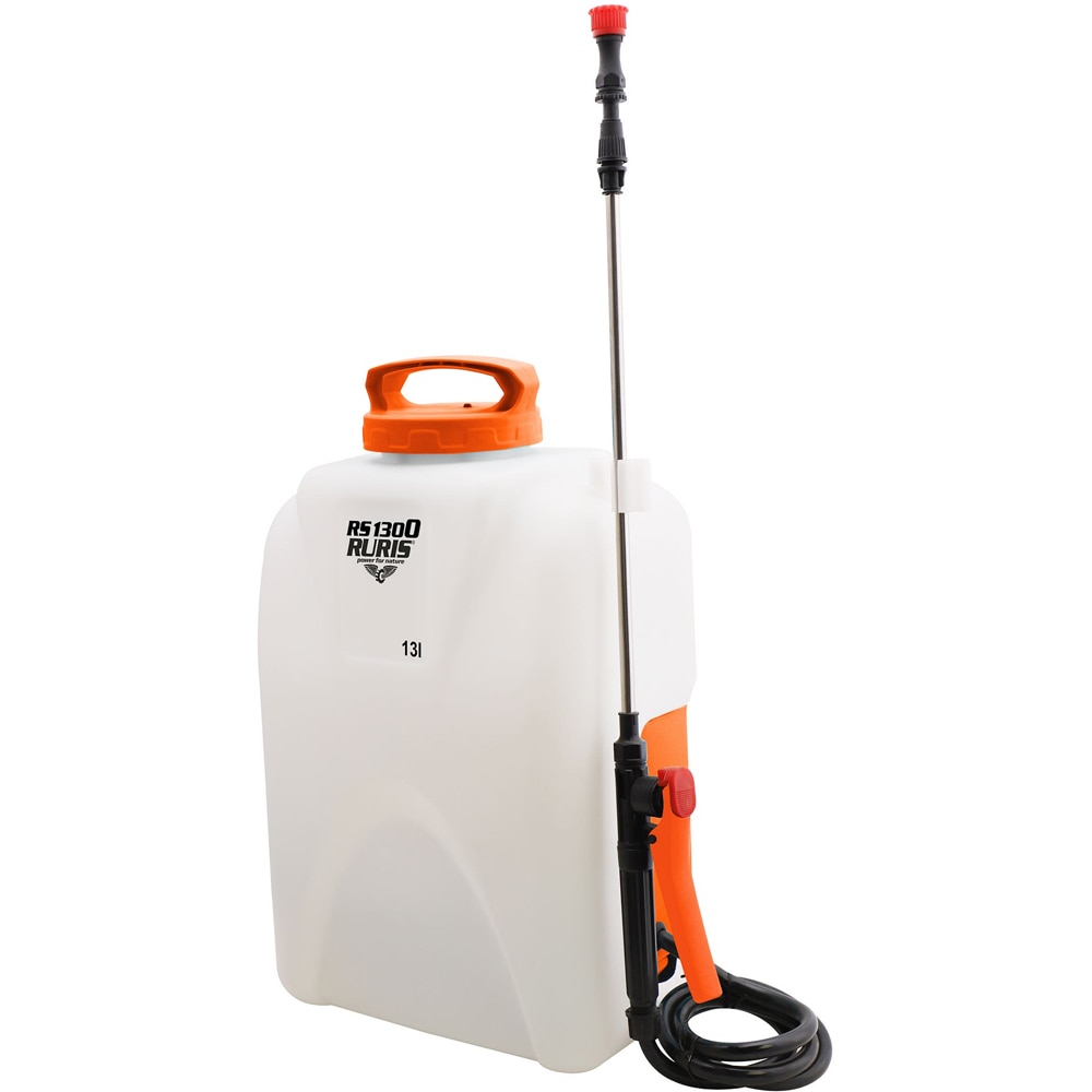 Pompa de stropit cu acumulator RURIS RS 1300, 4 bar, 13l, alb