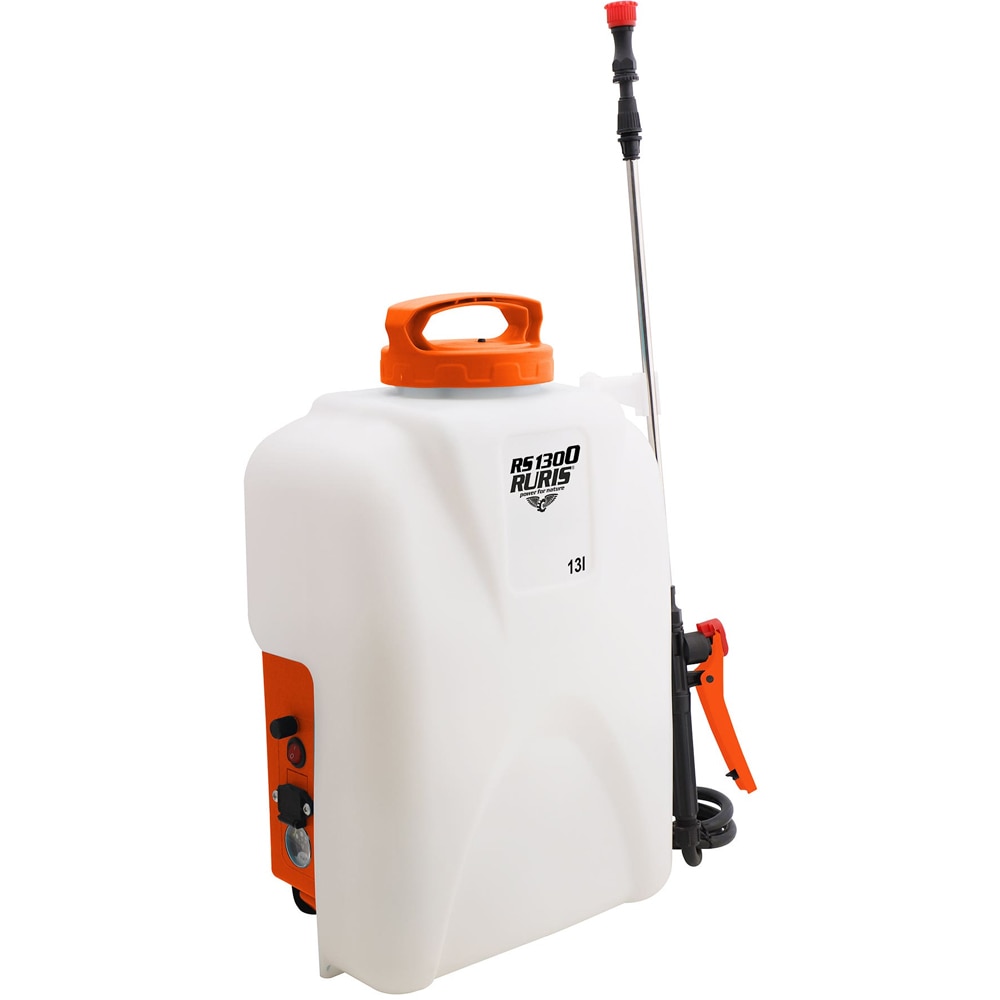 Pompa de stropit cu acumulator RURIS RS 1300, 4 bar, 13l, alb
