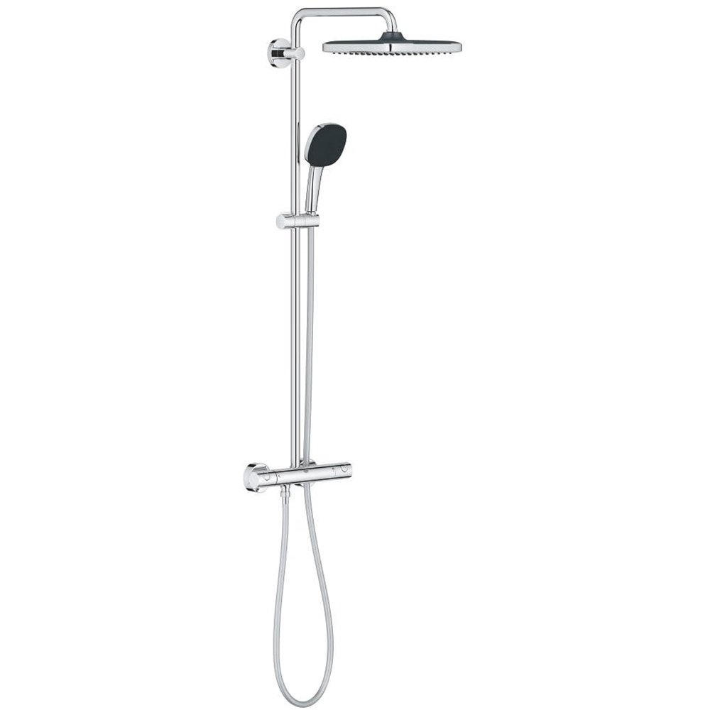 Sistem dus GROHE Vitalio Comfort 250 26697001, termostat, 2 functii, crom