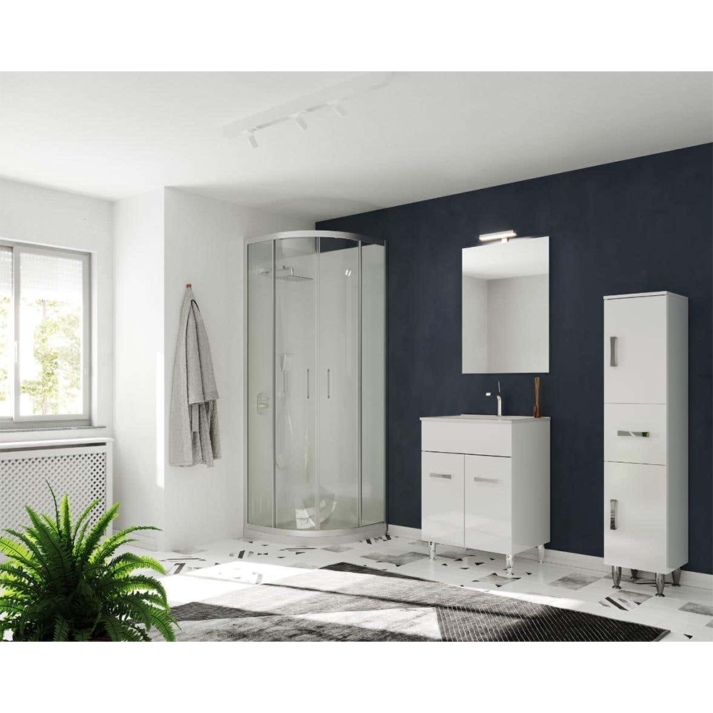 Set masca si lavoar Madrid, 60 x 51 x 94 cm, alb