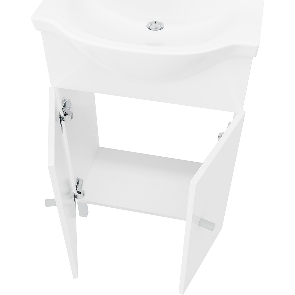 Set mobilier baie Best, 3 piese, 50 cm, alb