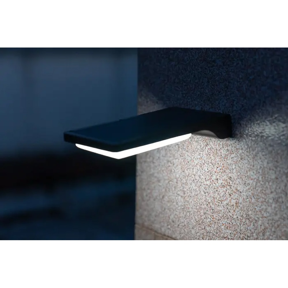 Aplica SITE , IP44, plastic, negru