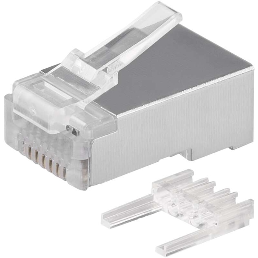 Conector Mufa retea EMOS  RJ45 FTP CAT6, alb
