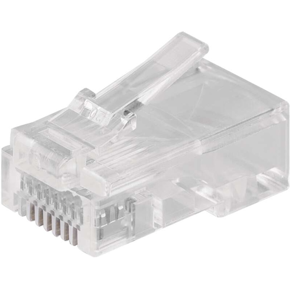 Conector Mufa retea EMOS UTP RJ45 CAT5E, transparent