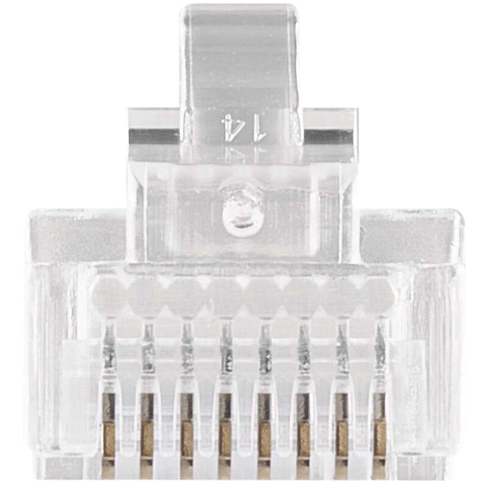 Conector Mufa retea EMOS UTP RJ45 CAT5E, transparent