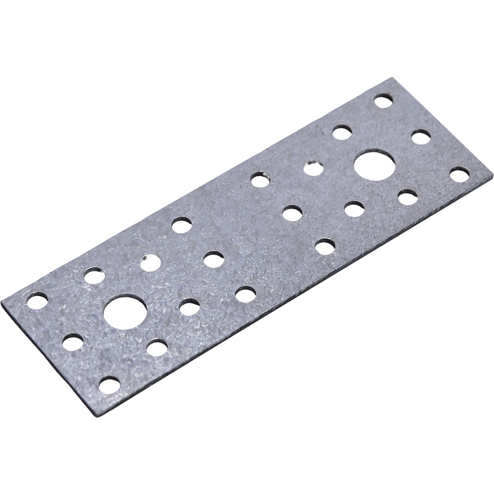 Conector plat, 40 x 120 mm, otel, argintiu