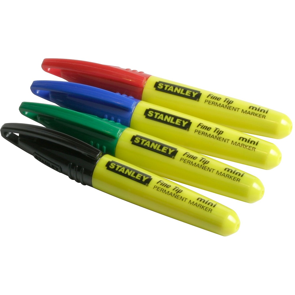 Mini Marker permanent STANLEY Fine Tipe, varf subtire, 72 bucati, multicolor