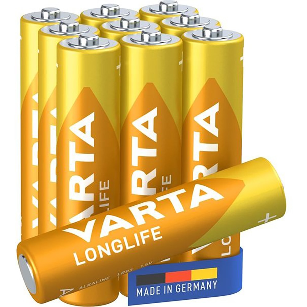 Baterii alcaline VARTA Longlife Power AAA, 10 bucati