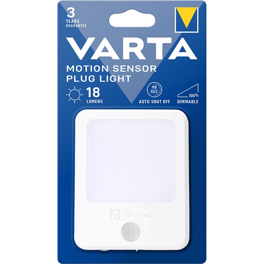 Lampa LED cu senzor miscare VARTA, 18lm, 0.5W, alb