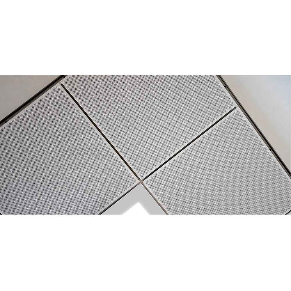 Panou tavan perforat MENATWORK, PSN, otel, 600 x 600 mm, 3.6 mp