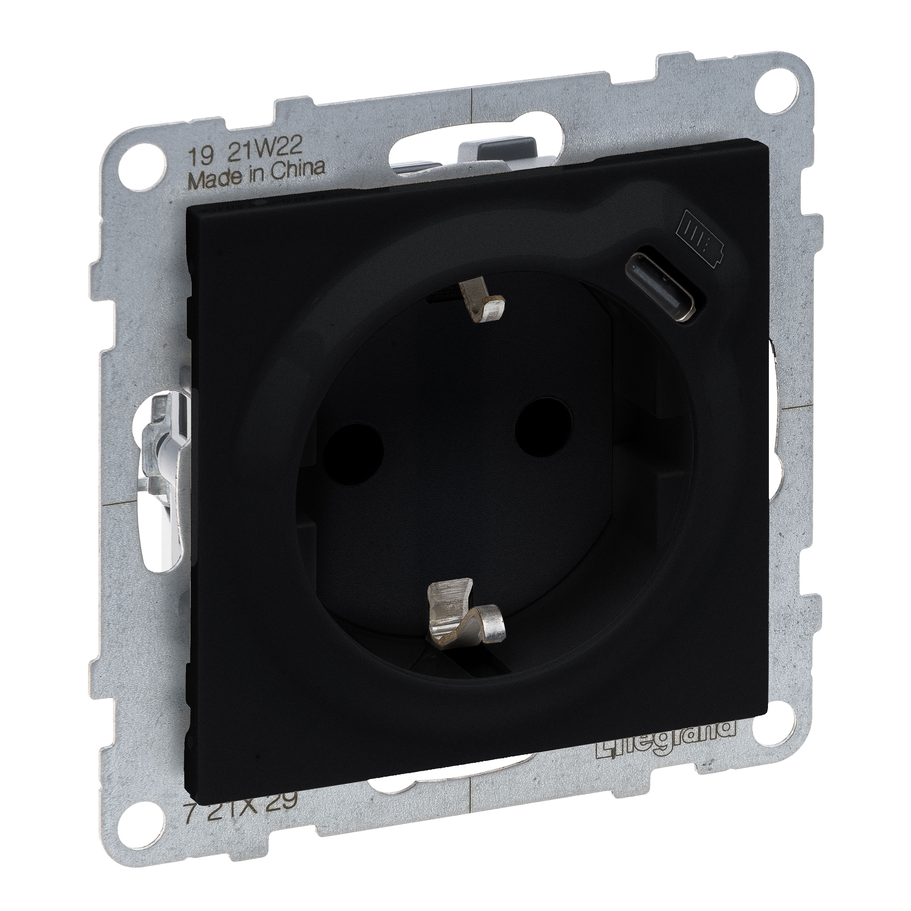 Priza 2P+T cu Incarc USB C, ng